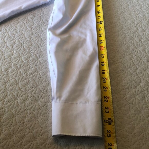 Charles Trywitt men's white long sleeve button-down shirt size 16/35 Slim Fit - Picture 7 of 7